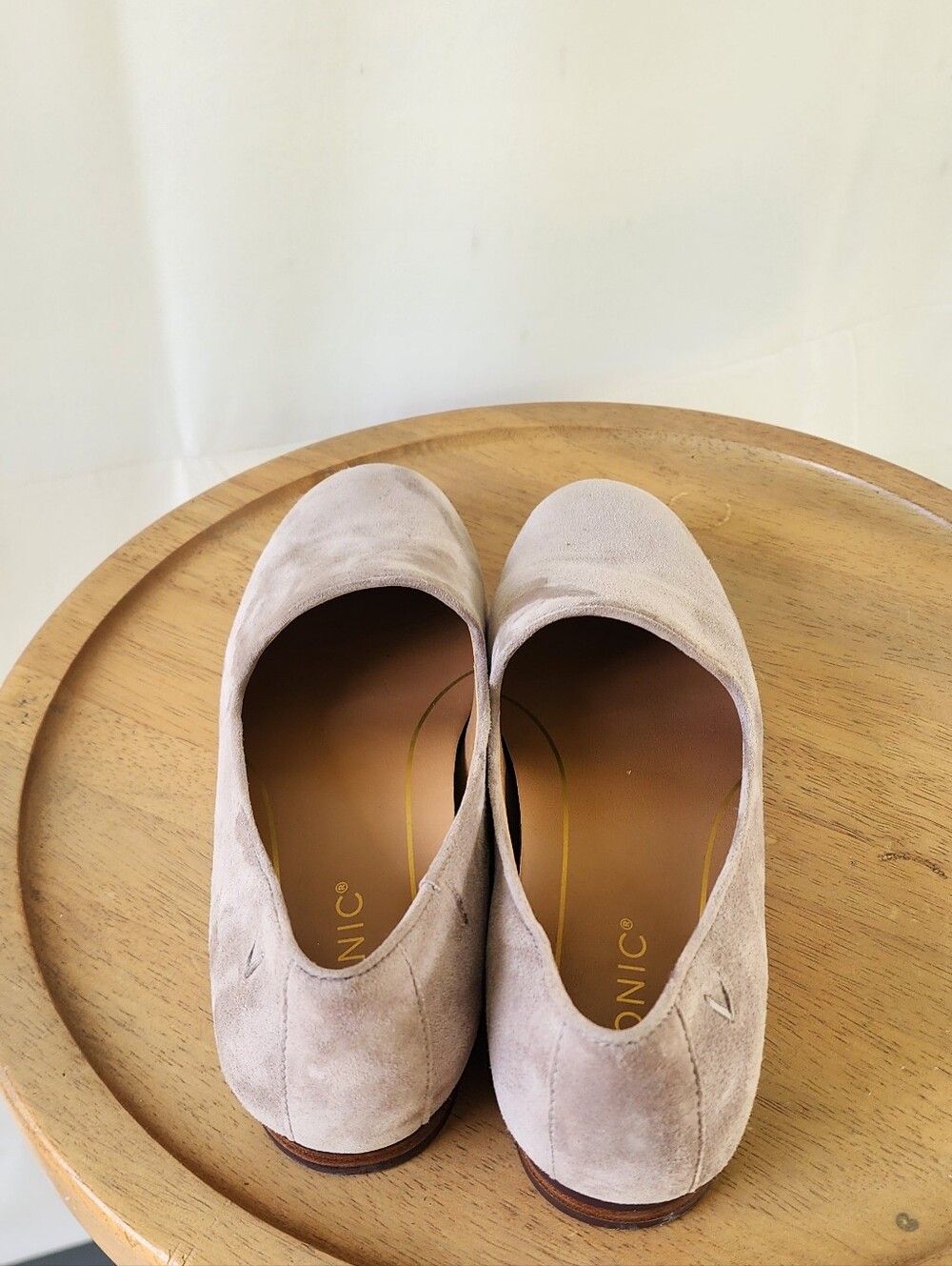 Vionic Willa Classic Women's Suede Slip-On Loafers in Light Taupe - Picture 7 of 11